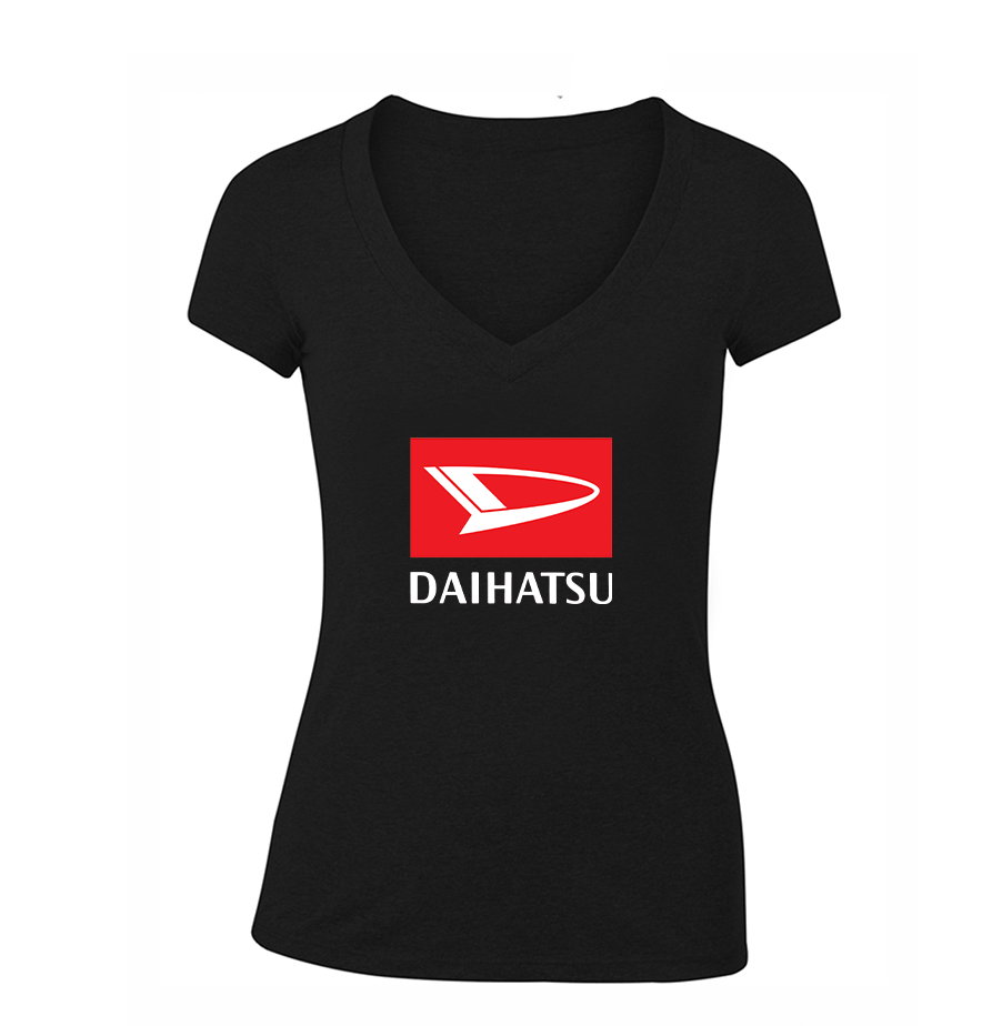 Women's Daihatsu Car Truck V-Neck T-Shirt